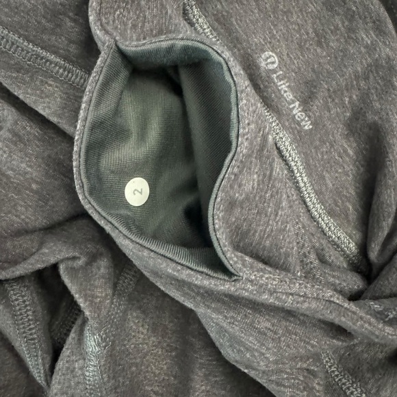 Lululemon Soft Stretchy Heather Grey Leggings Pocket 2 - Picture 2 of 12